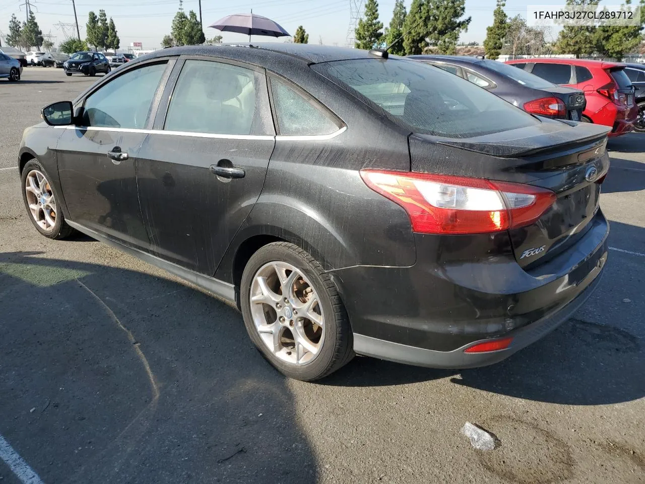 2012 Ford Focus Titanium VIN: 1FAHP3J27CL289712 Lot: 75023574