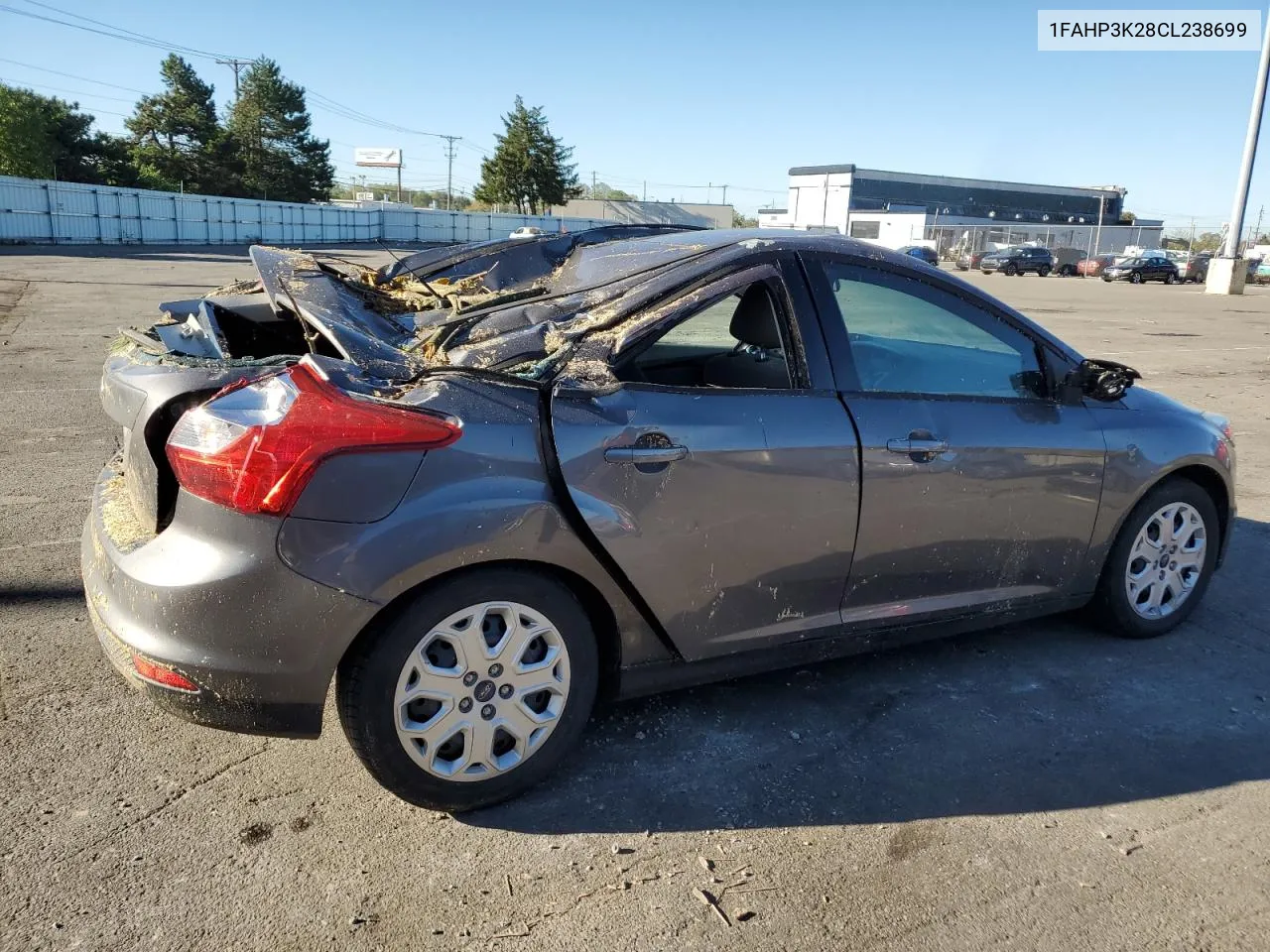 2012 Ford Focus Se VIN: 1FAHP3K28CL238699 Lot: 75107554