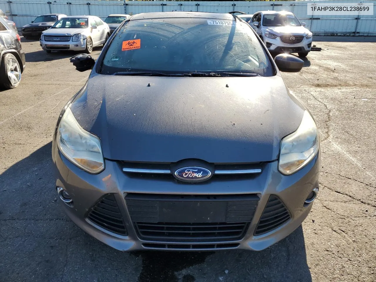 2012 Ford Focus Se VIN: 1FAHP3K28CL238699 Lot: 75107554