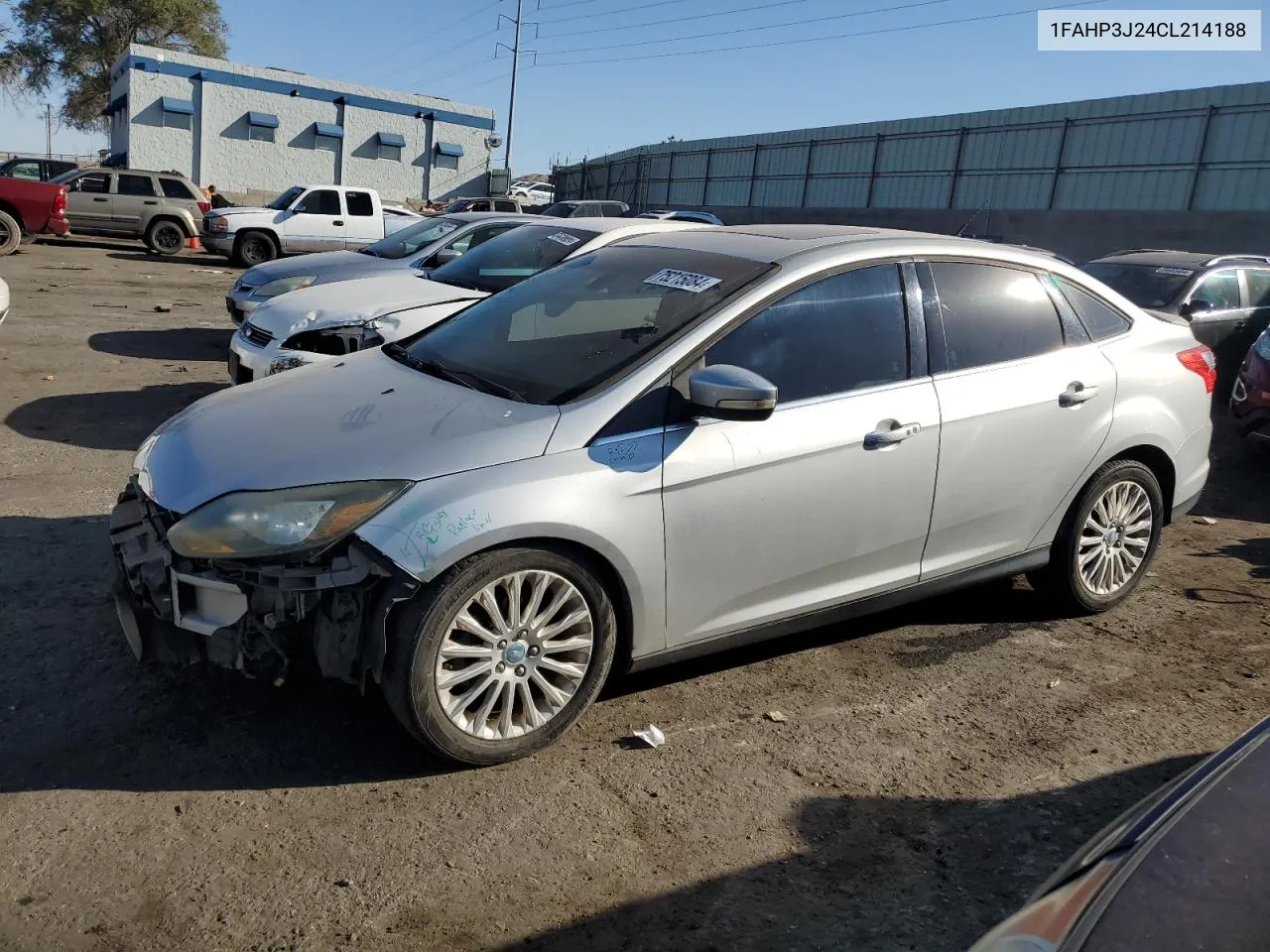 2012 Ford Focus Titanium VIN: 1FAHP3J24CL214188 Lot: 75215084