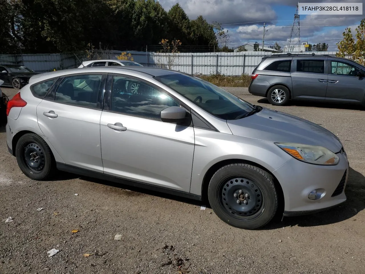 2012 Ford Focus Se VIN: 1FAHP3K28CL418118 Lot: 75246854