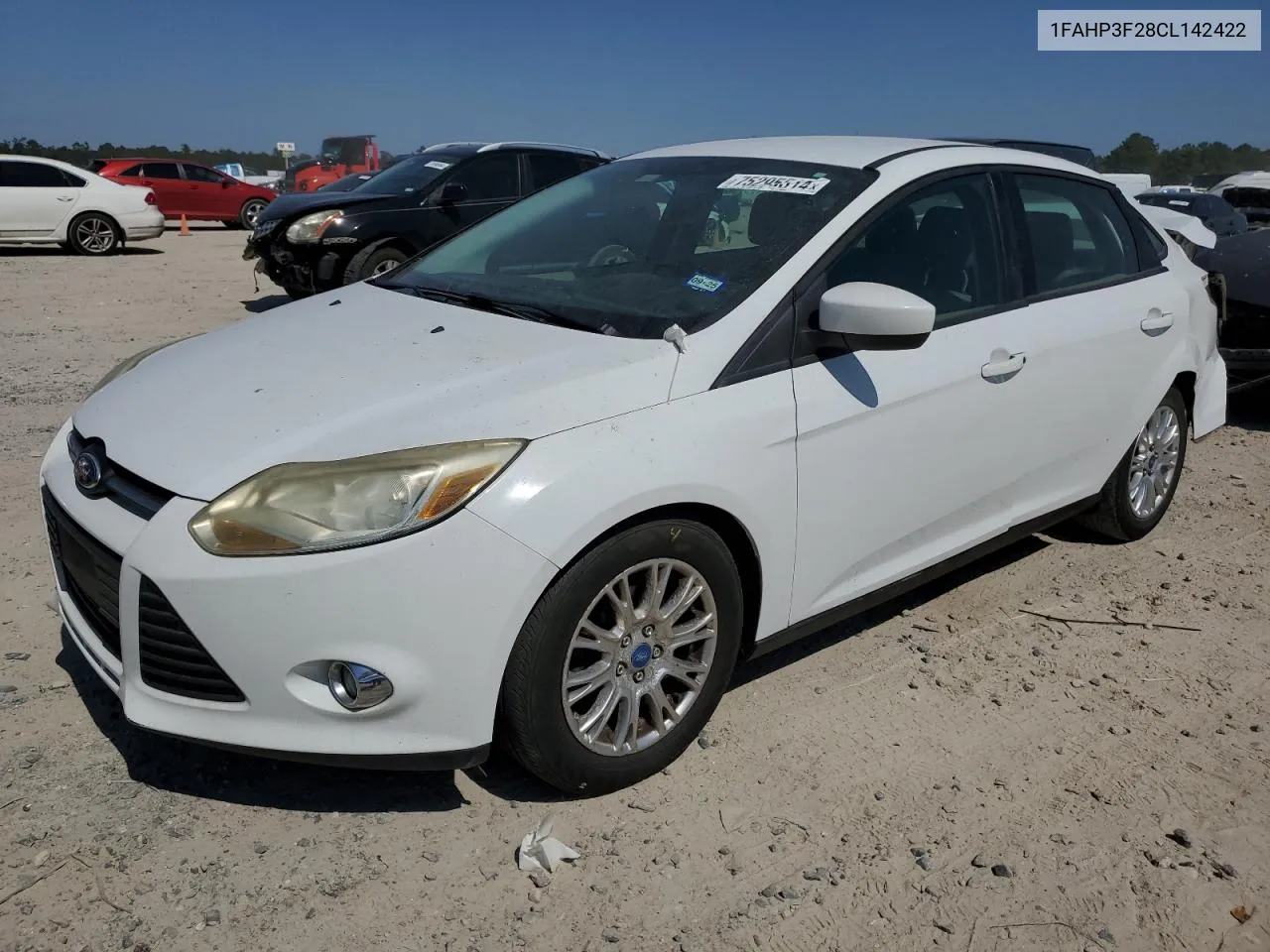 2012 Ford Focus Se VIN: 1FAHP3F28CL142422 Lot: 75295514