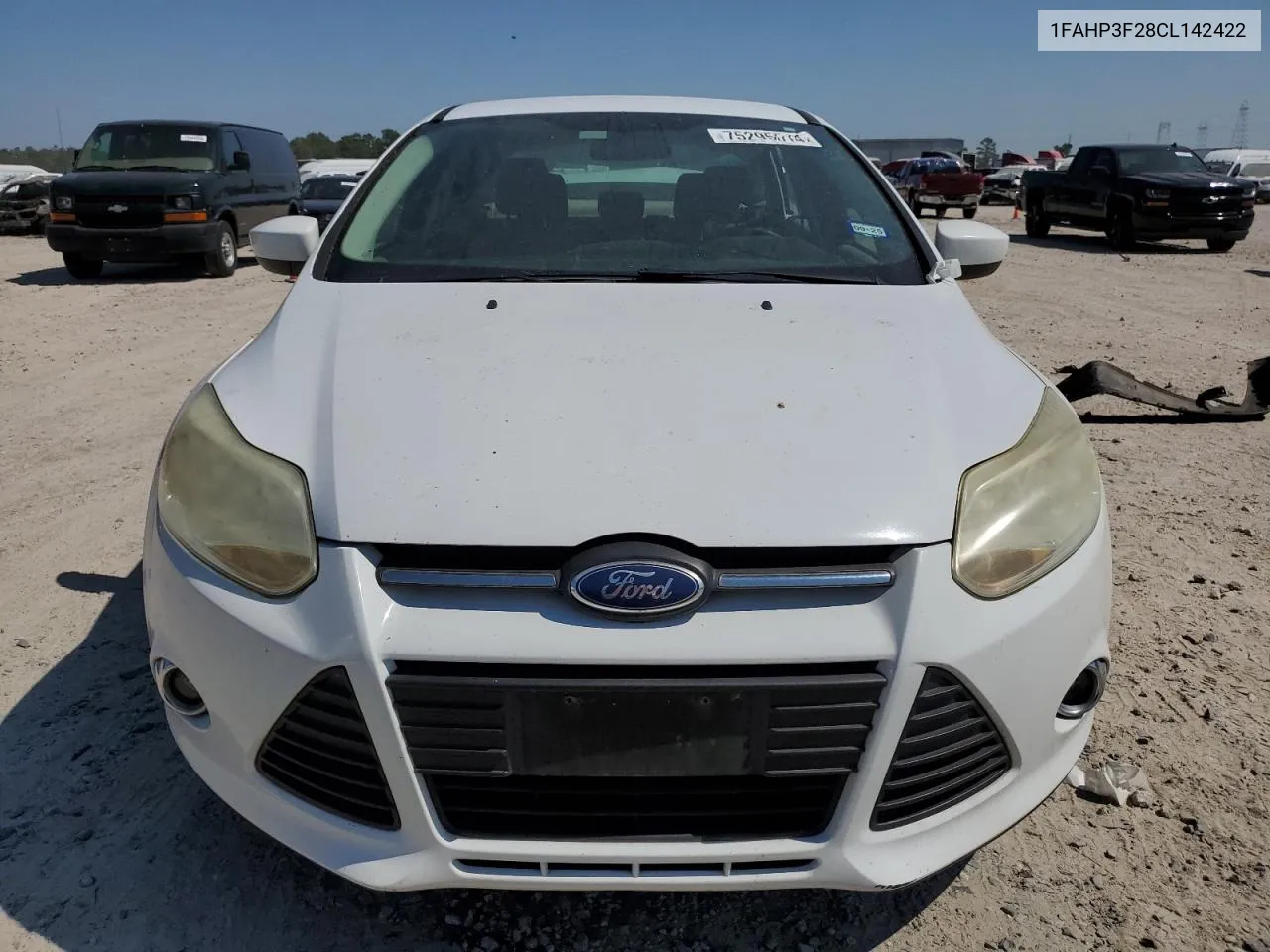 2012 Ford Focus Se VIN: 1FAHP3F28CL142422 Lot: 75295514