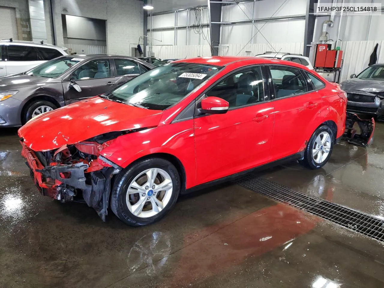 2012 Ford Focus Se VIN: 1FAHP3F25CL154818 Lot: 75305094