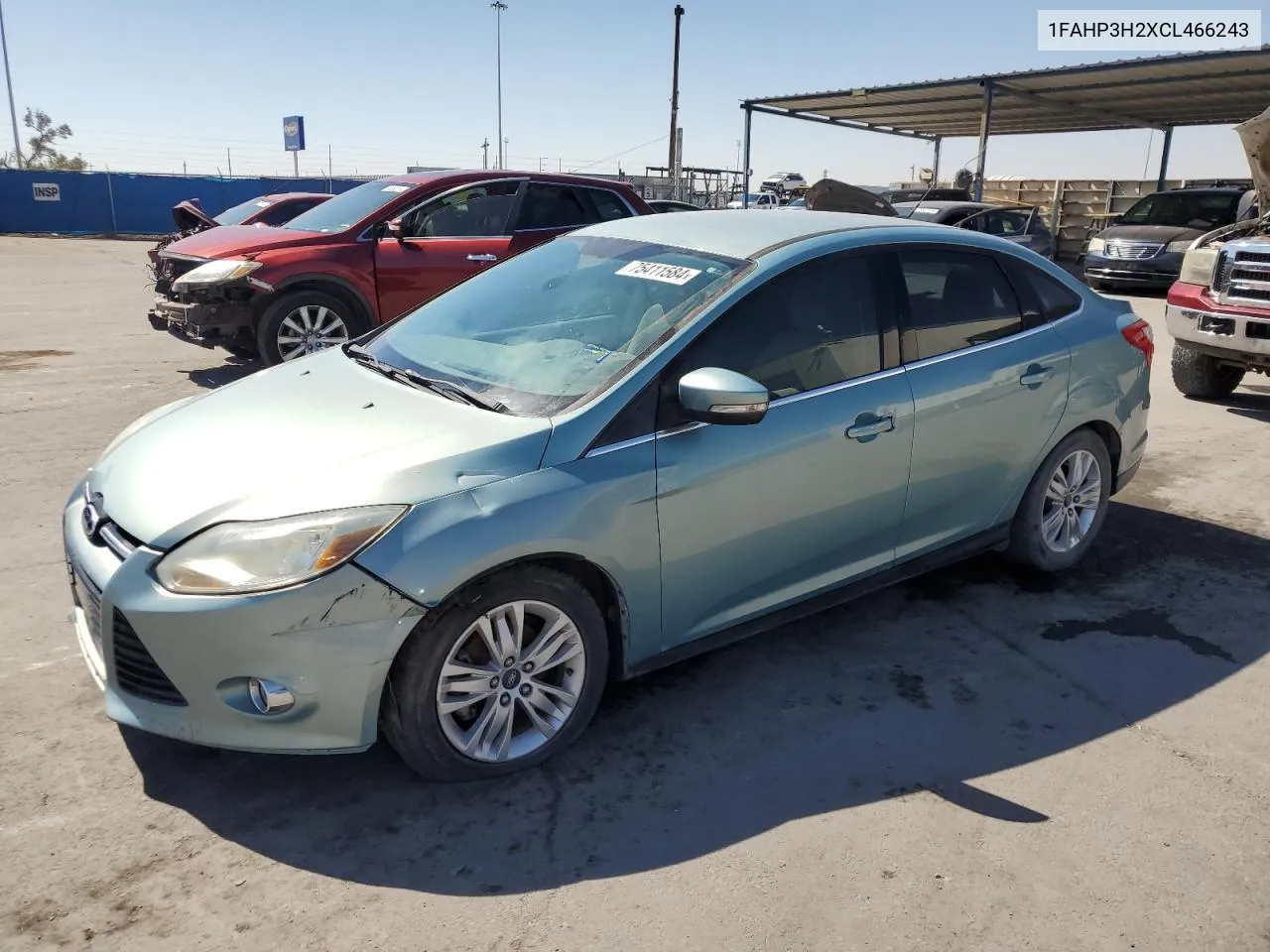 1FAHP3H2XCL466243 2012 Ford Focus Sel