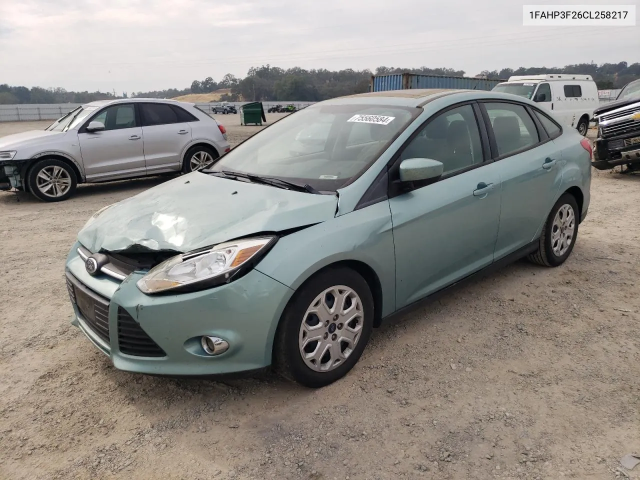 2012 Ford Focus Se VIN: 1FAHP3F26CL258217 Lot: 75560584