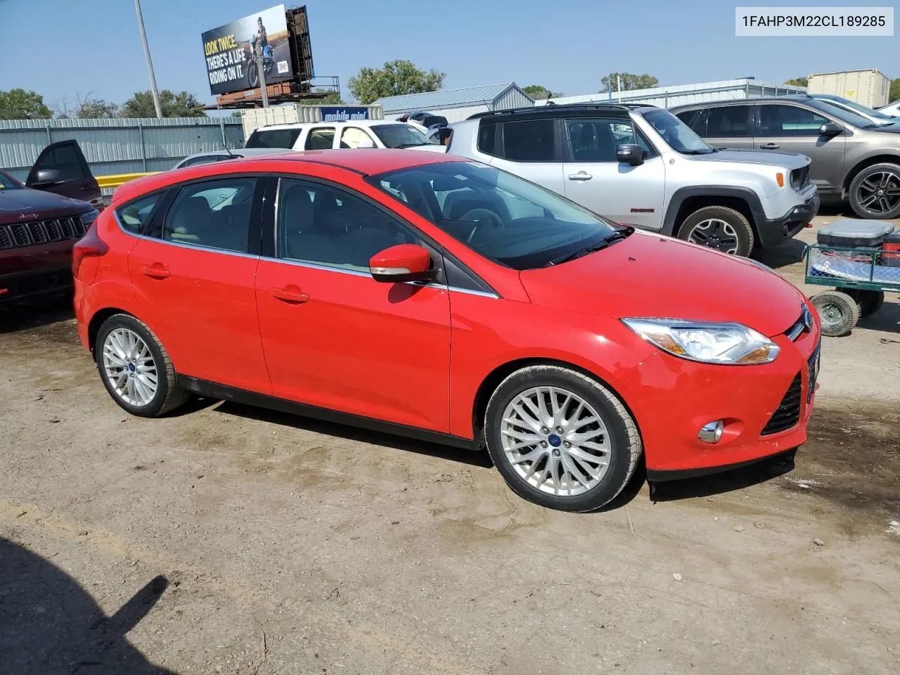 2012 Ford Focus Sel VIN: 1FAHP3M22CL189285 Lot: 75611744