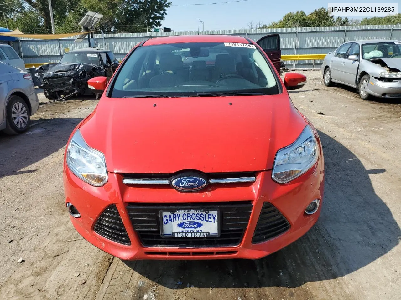 2012 Ford Focus Sel VIN: 1FAHP3M22CL189285 Lot: 75611744