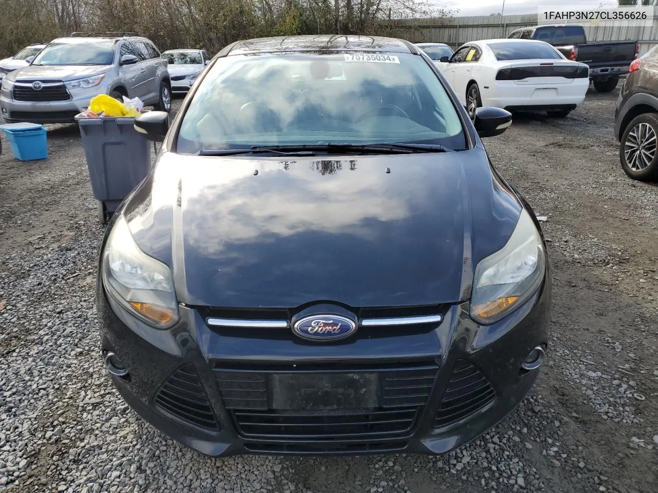 2012 Ford Focus Titanium VIN: 1FAHP3N27CL356626 Lot: 75735034