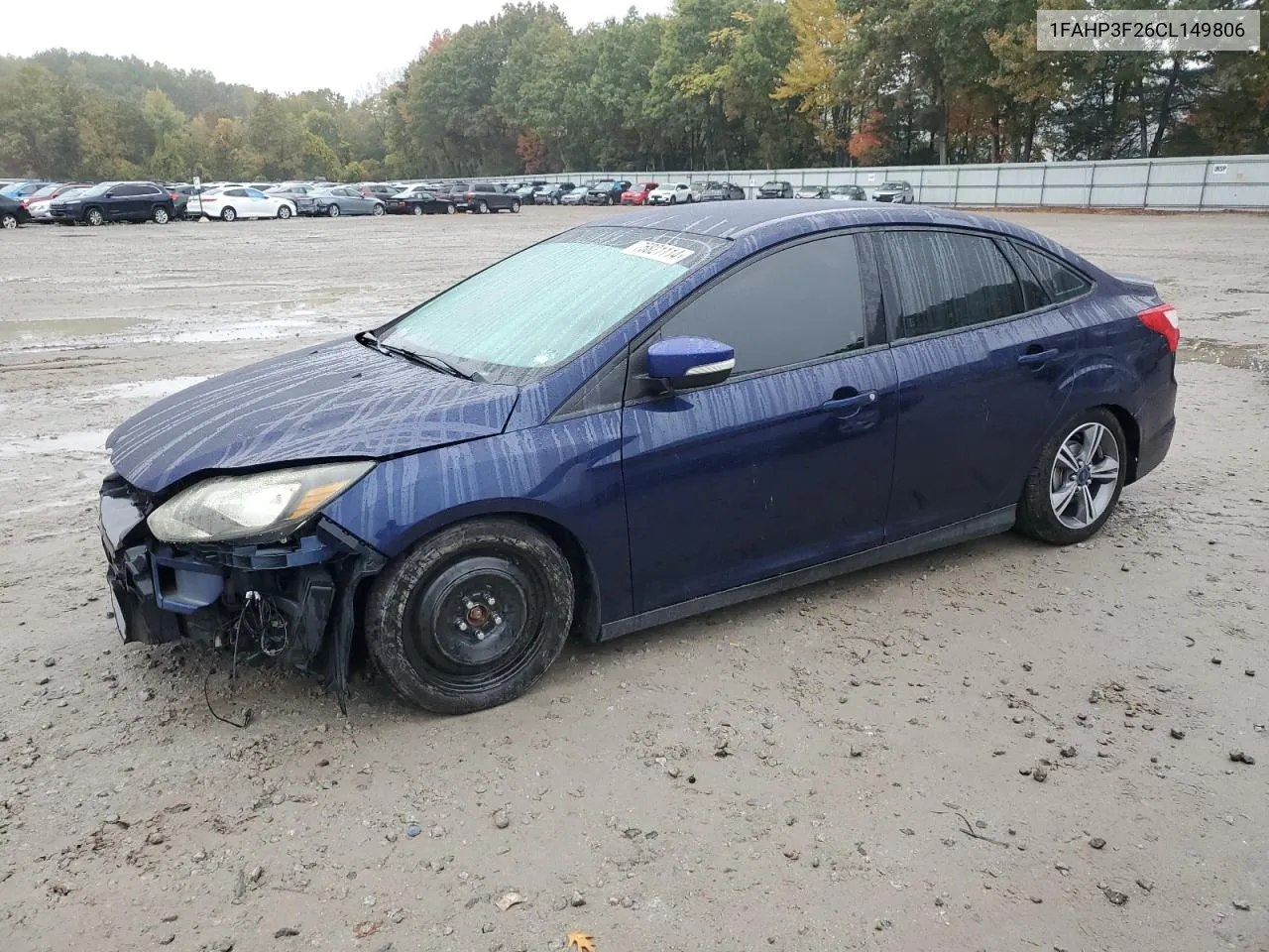 2012 Ford Focus Se VIN: 1FAHP3F26CL149806 Lot: 75821114