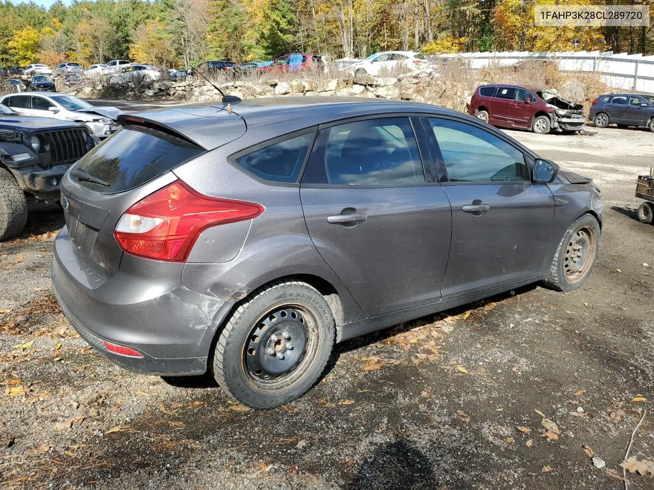 2012 Ford Focus Se VIN: 1FAHP3K28CL289720 Lot: 75829114