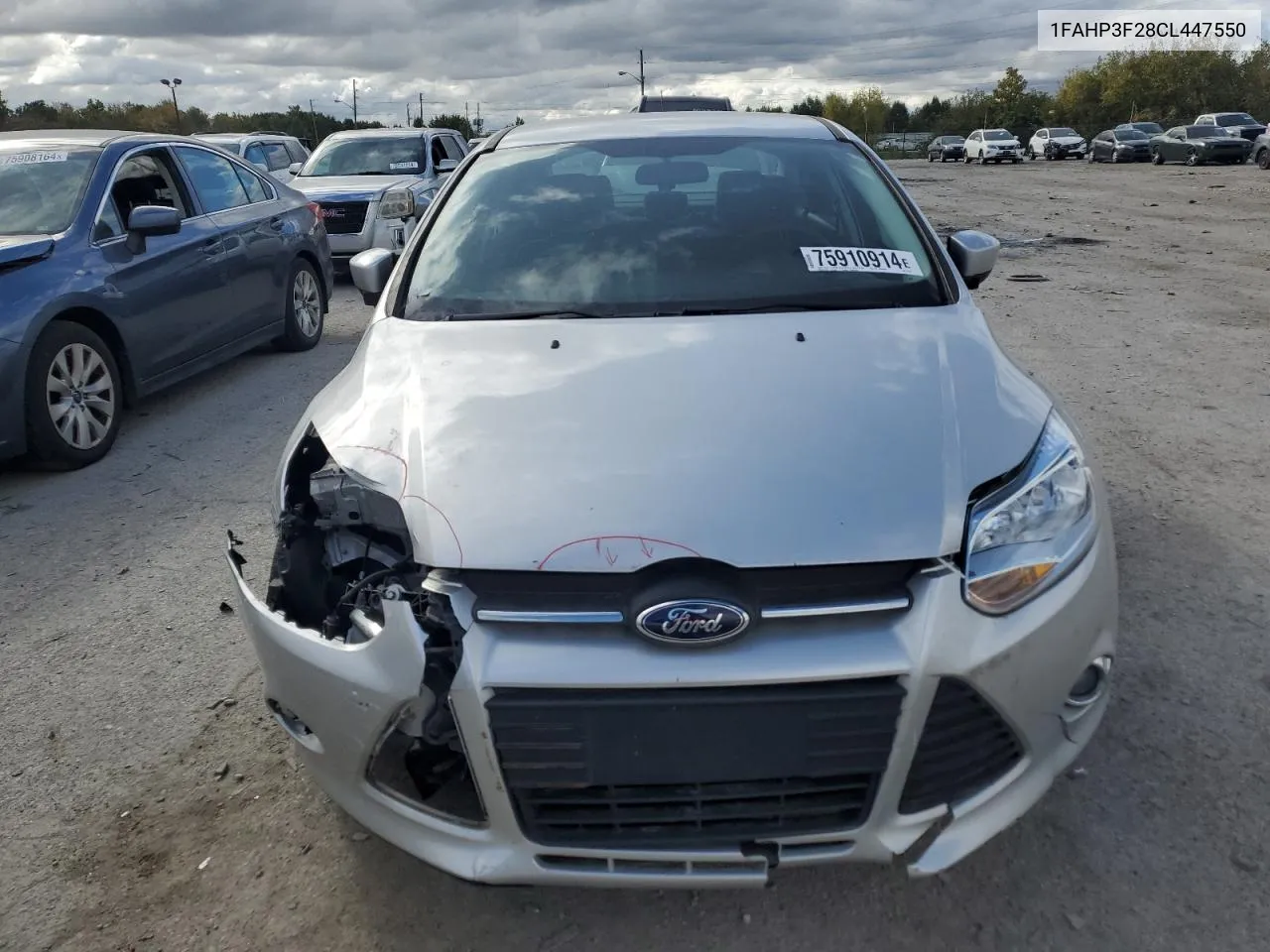 2012 Ford Focus Se VIN: 1FAHP3F28CL447550 Lot: 75910914