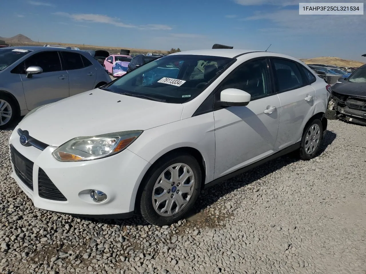 2012 Ford Focus Se VIN: 1FAHP3F25CL321534 Lot: 76113334