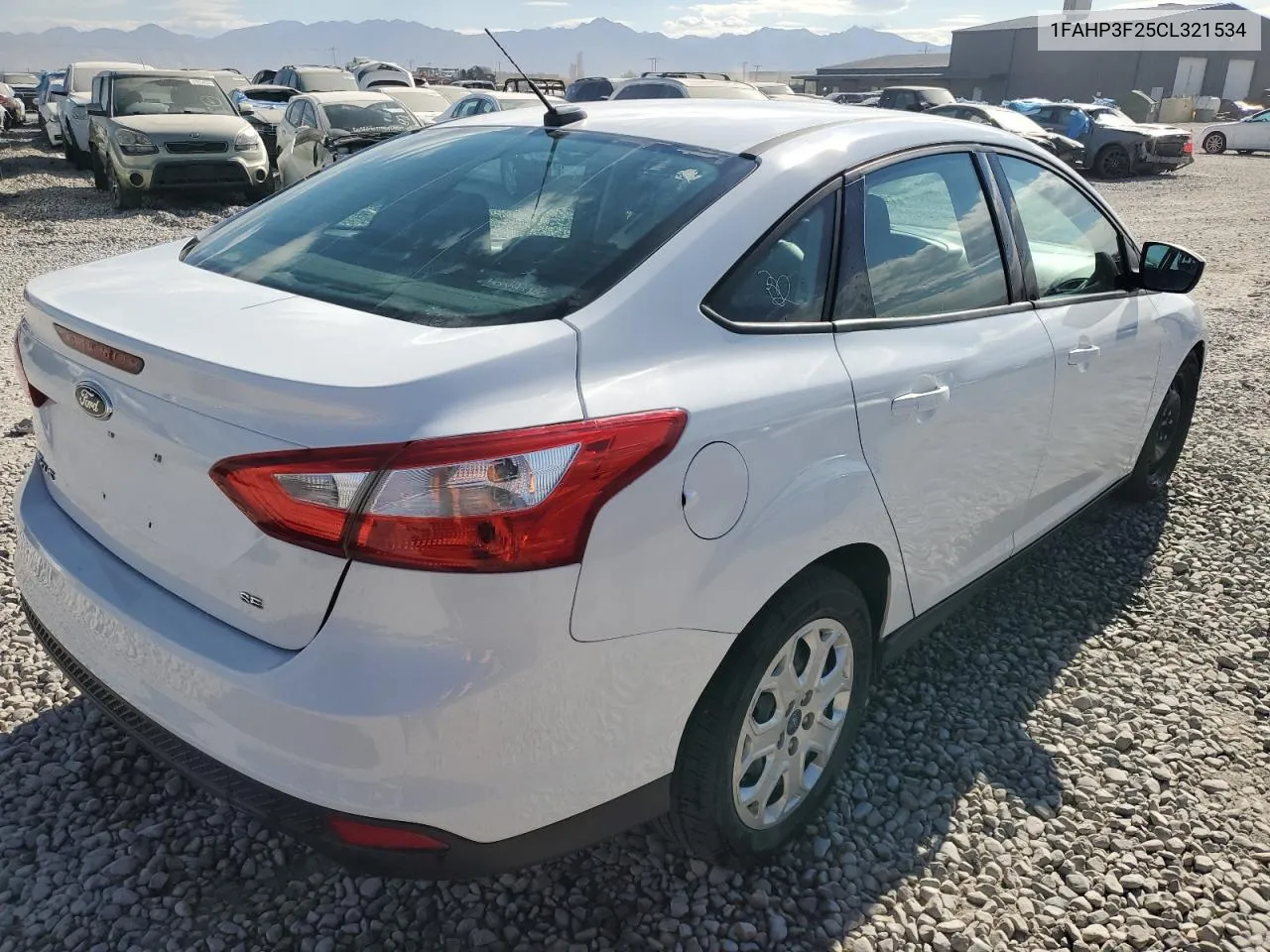 2012 Ford Focus Se VIN: 1FAHP3F25CL321534 Lot: 76113334