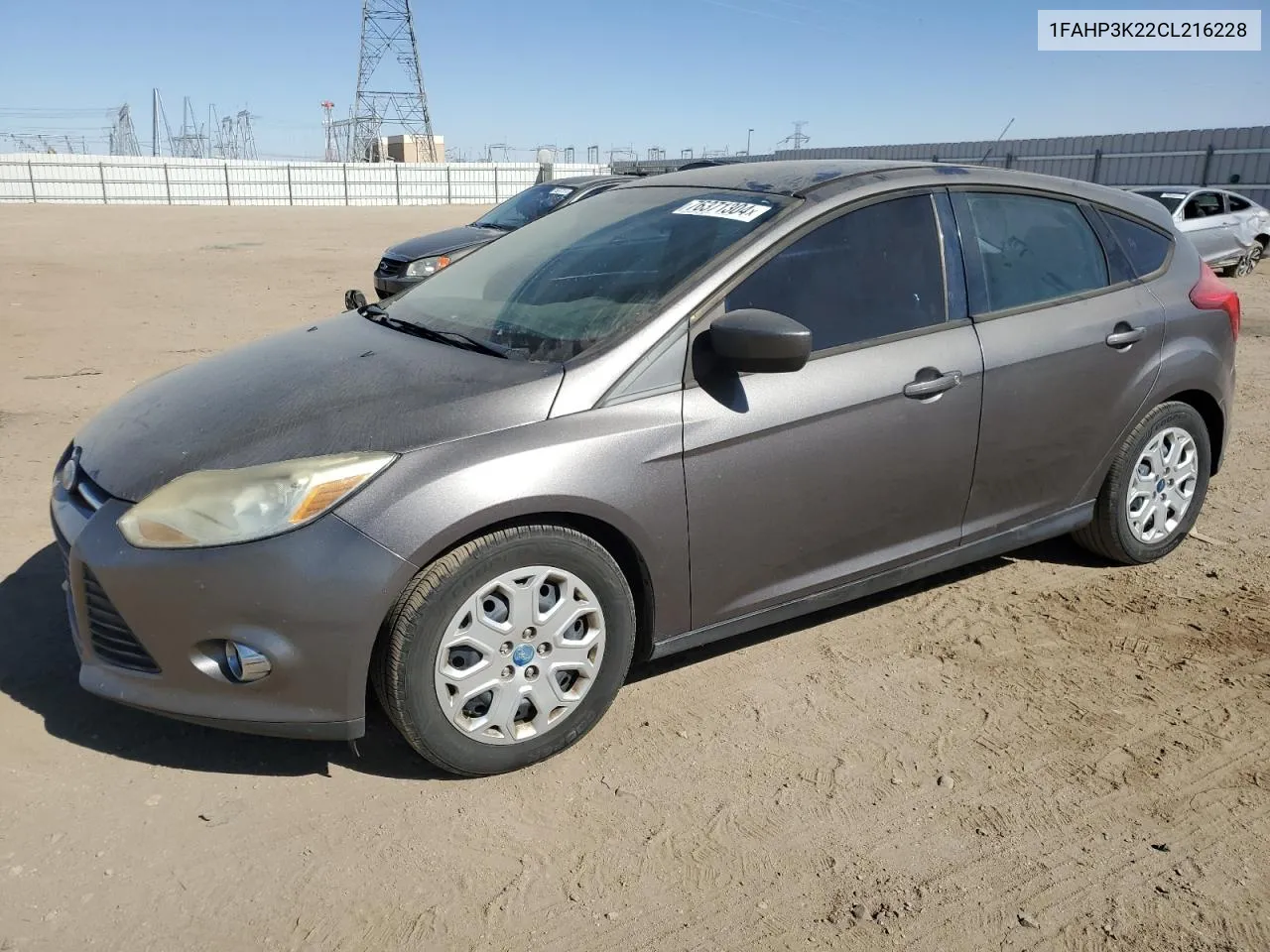 2012 Ford Focus Se VIN: 1FAHP3K22CL216228 Lot: 76371304