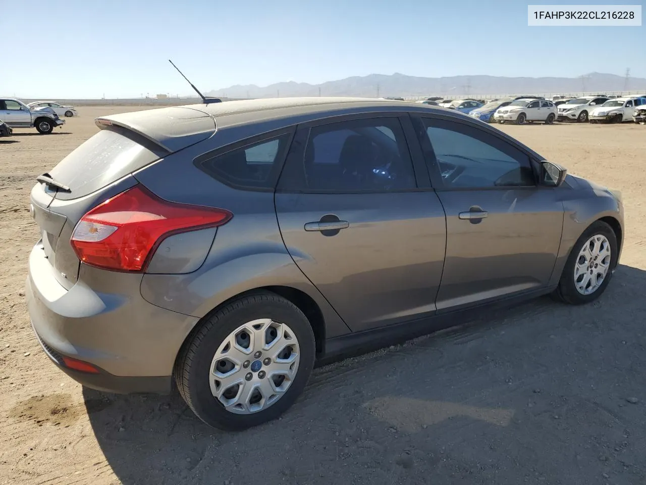 2012 Ford Focus Se VIN: 1FAHP3K22CL216228 Lot: 76371304