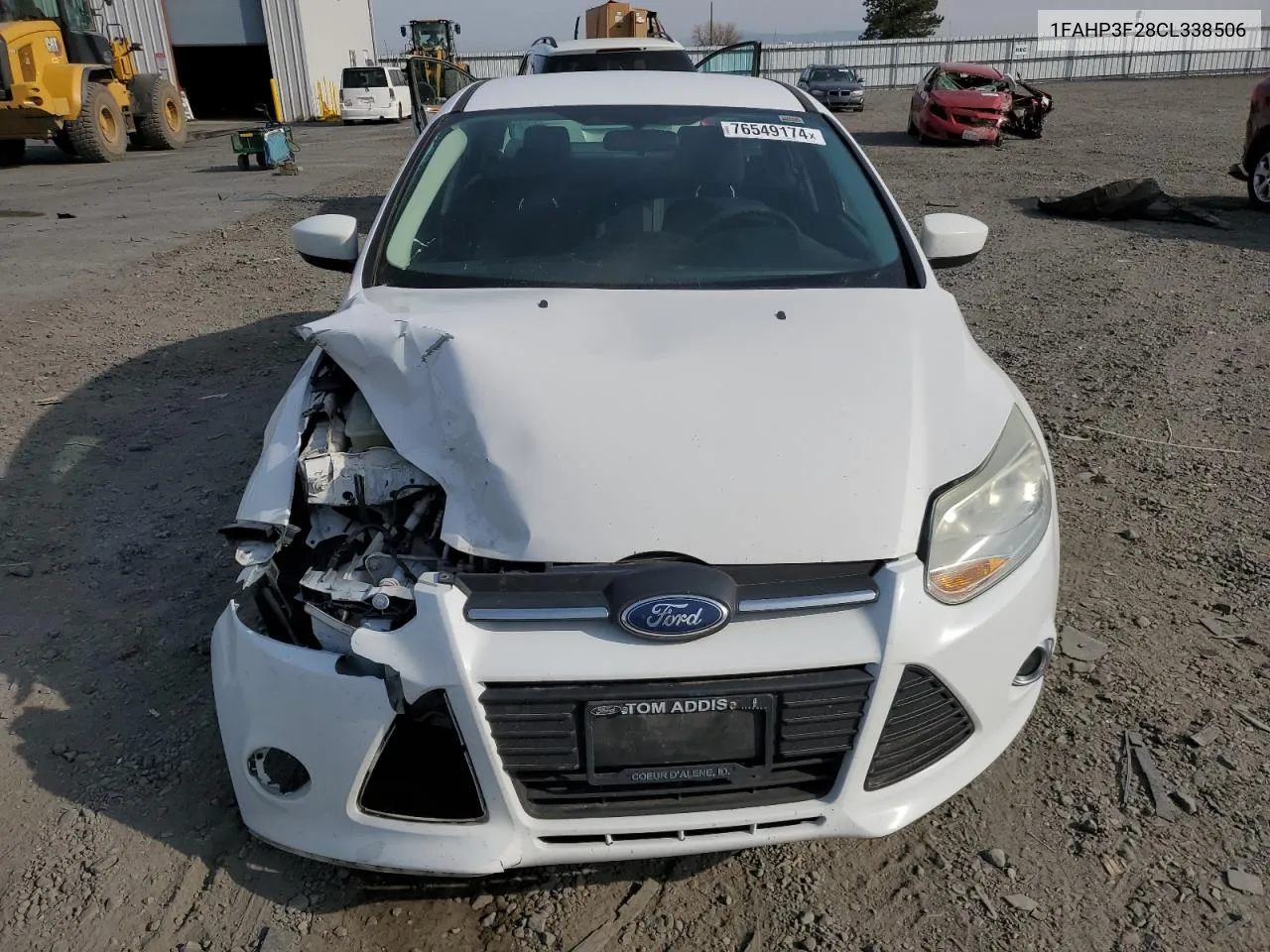 2012 Ford Focus Se VIN: 1FAHP3F28CL338506 Lot: 76549174