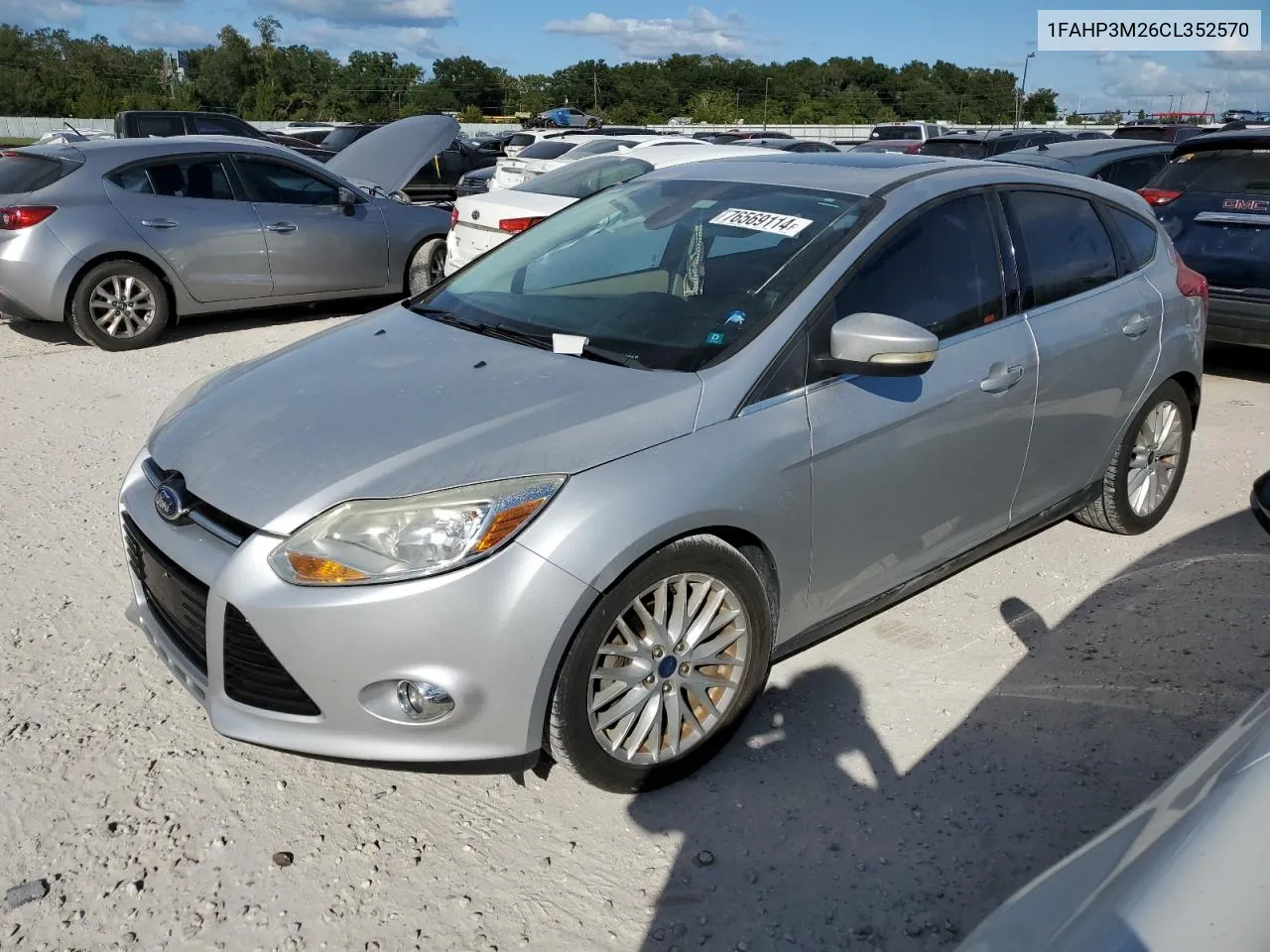 2012 Ford Focus Sel VIN: 1FAHP3M26CL352570 Lot: 76569114