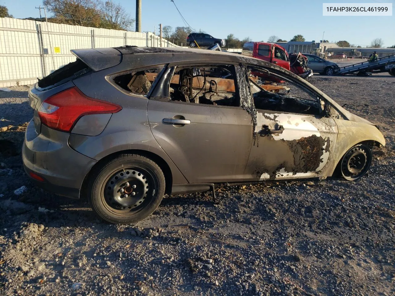 2012 Ford Focus Se VIN: 1FAHP3K26CL461999 Lot: 76633734