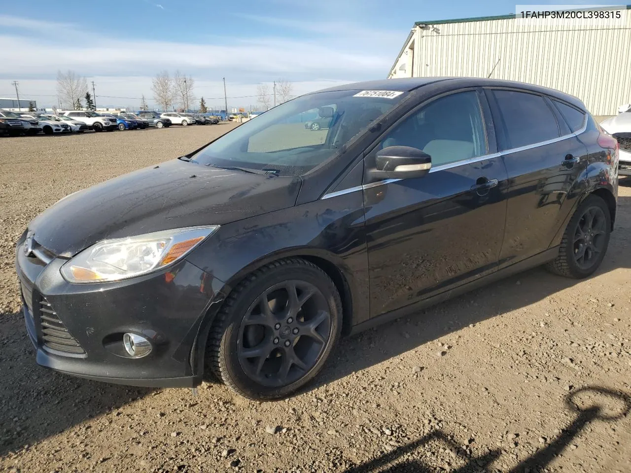 2012 Ford Focus Sel VIN: 1FAHP3M20CL398315 Lot: 76751084