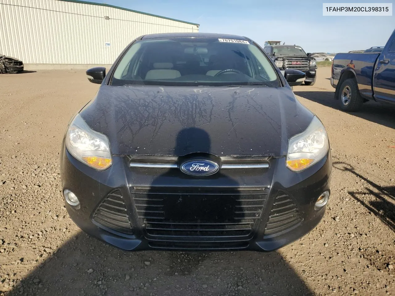 2012 Ford Focus Sel VIN: 1FAHP3M20CL398315 Lot: 76751084