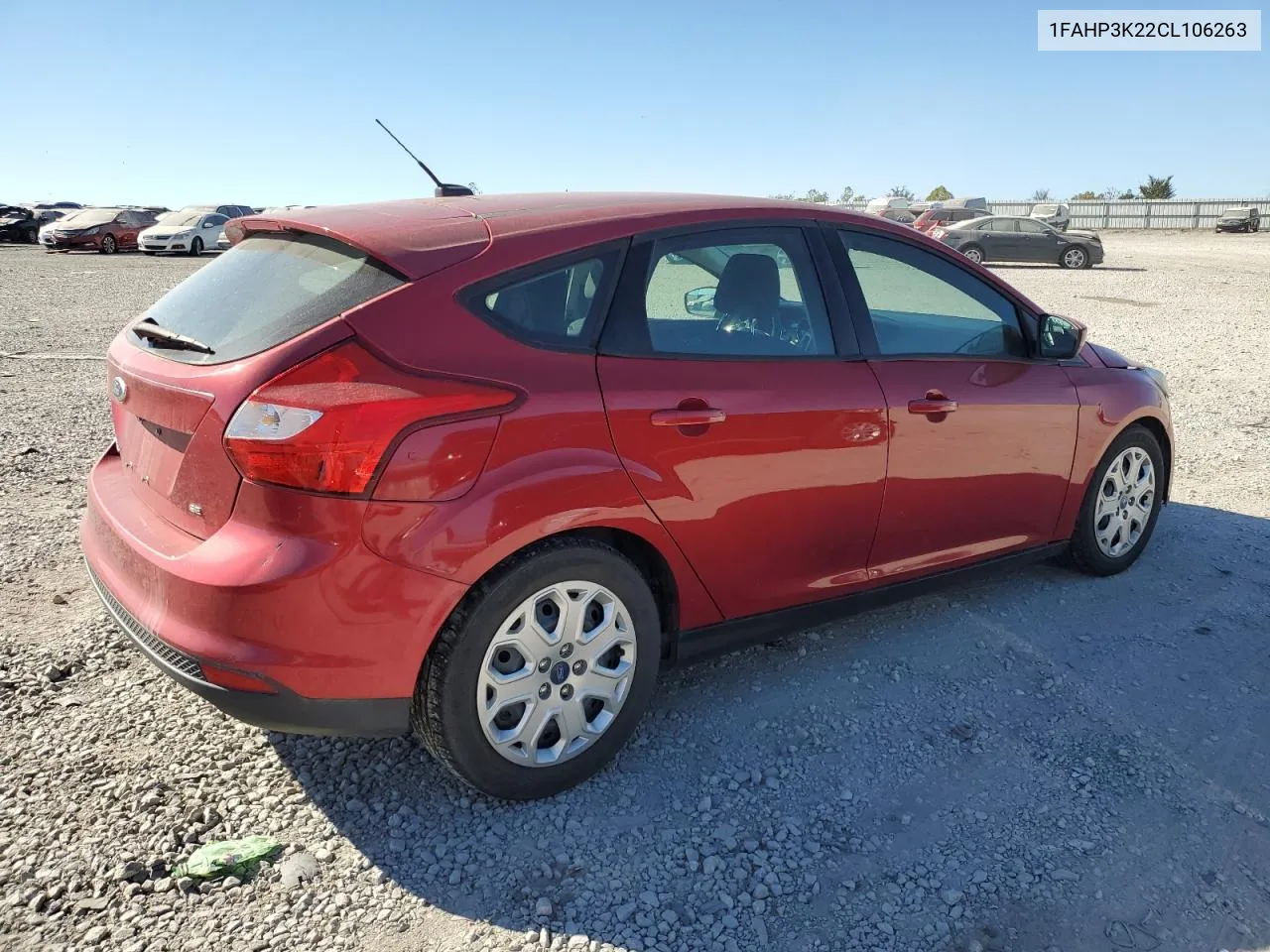 2012 Ford Focus Se VIN: 1FAHP3K22CL106263 Lot: 76786524