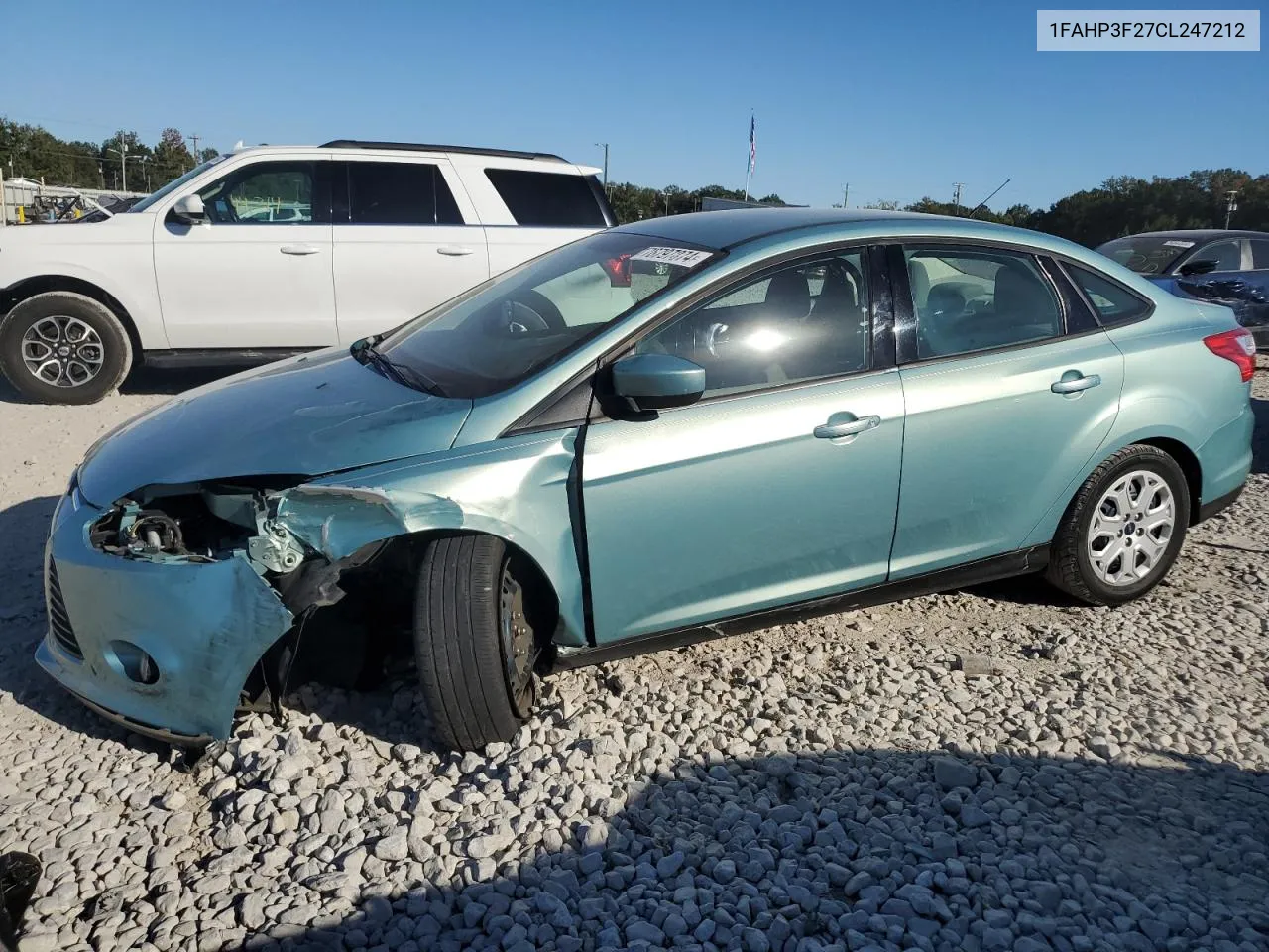 2012 Ford Focus Se VIN: 1FAHP3F27CL247212 Lot: 76797874