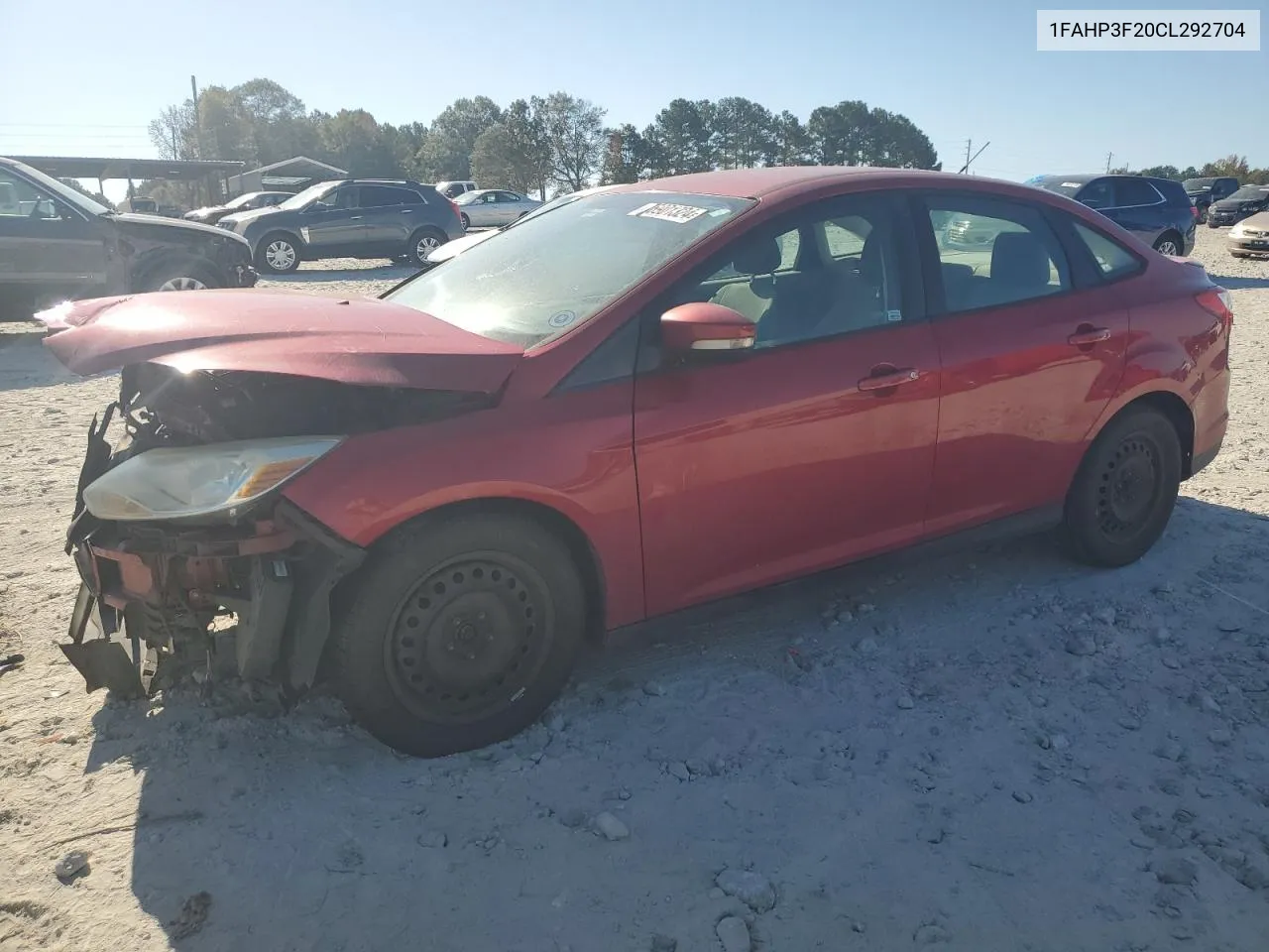 2012 Ford Focus Se VIN: 1FAHP3F20CL292704 Lot: 76901324