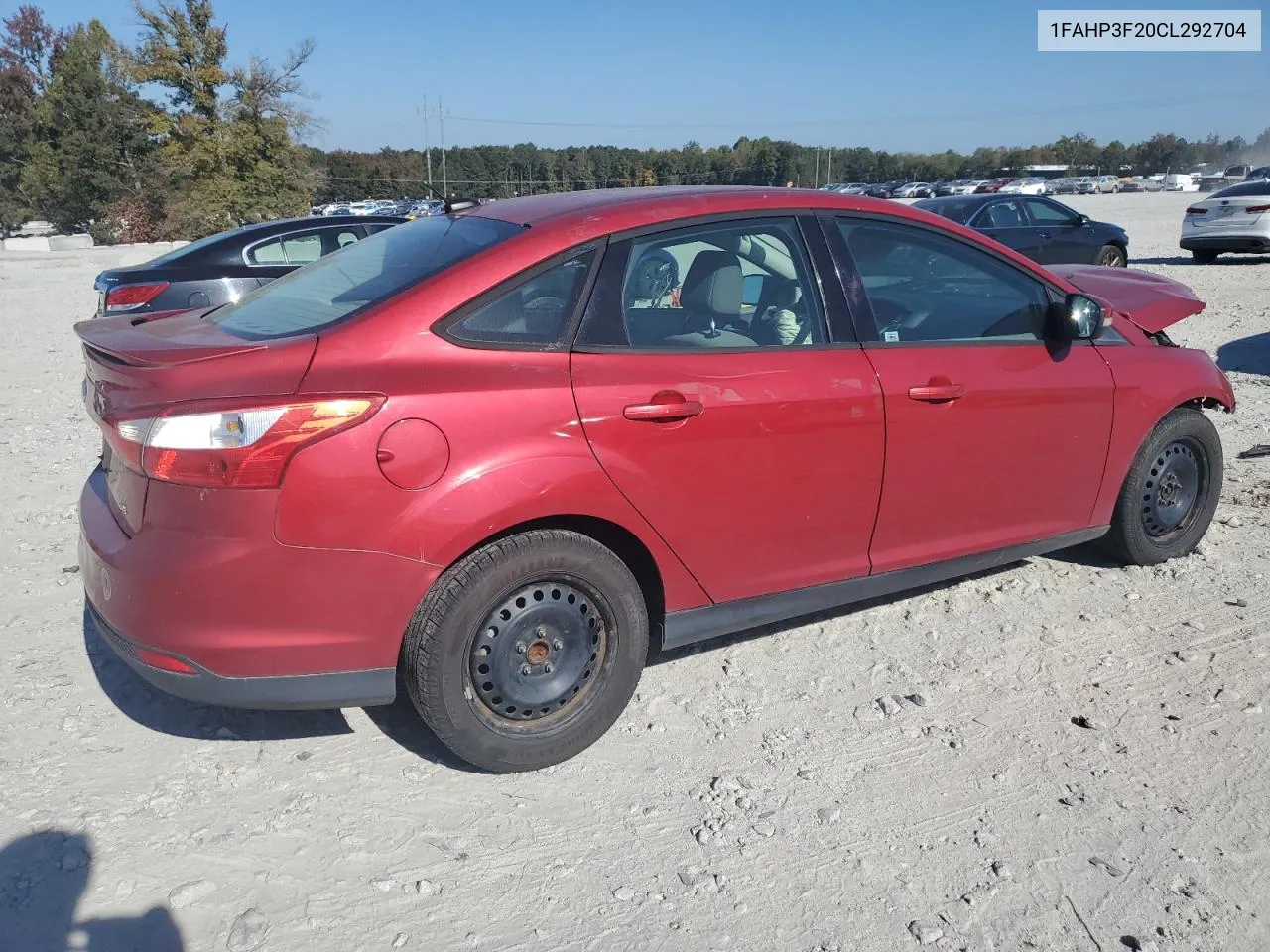 2012 Ford Focus Se VIN: 1FAHP3F20CL292704 Lot: 76901324