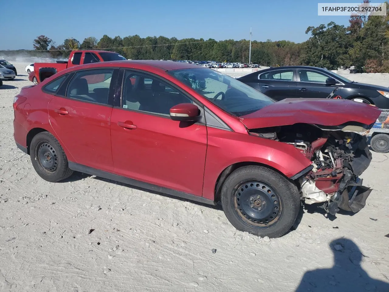 2012 Ford Focus Se VIN: 1FAHP3F20CL292704 Lot: 76901324