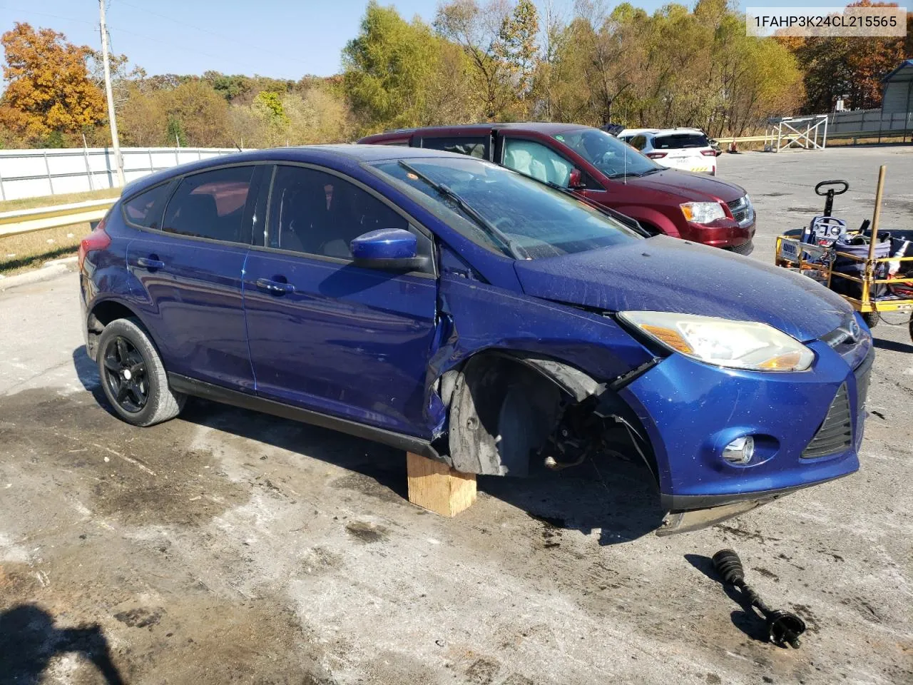 2012 Ford Focus Se VIN: 1FAHP3K24CL215565 Lot: 76931124