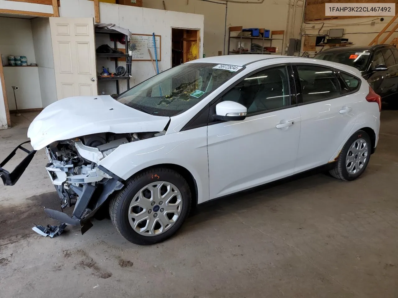 2012 Ford Focus Se VIN: 1FAHP3K22CL467492 Lot: 76972834