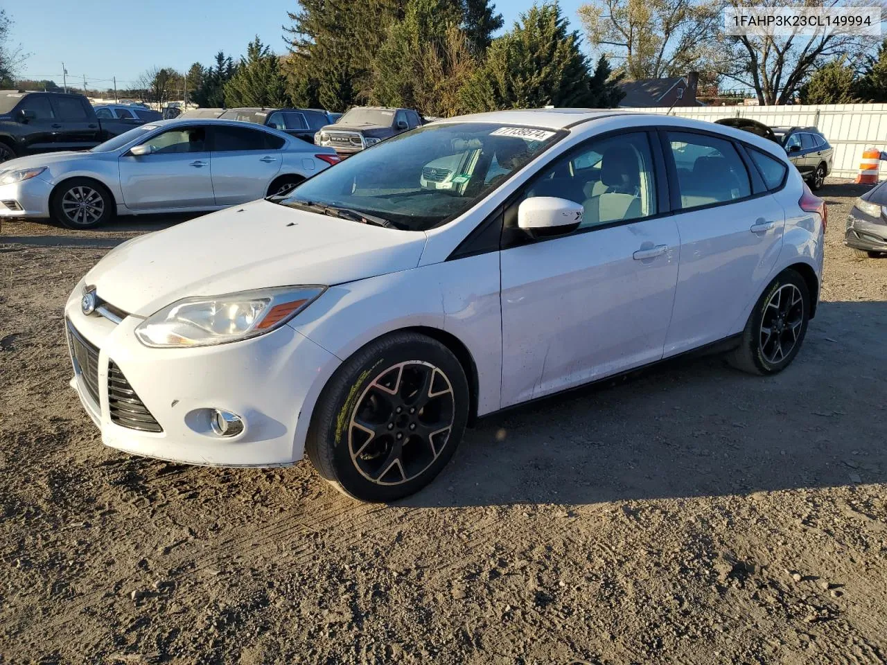 2012 Ford Focus Se VIN: 1FAHP3K23CL149994 Lot: 77139574