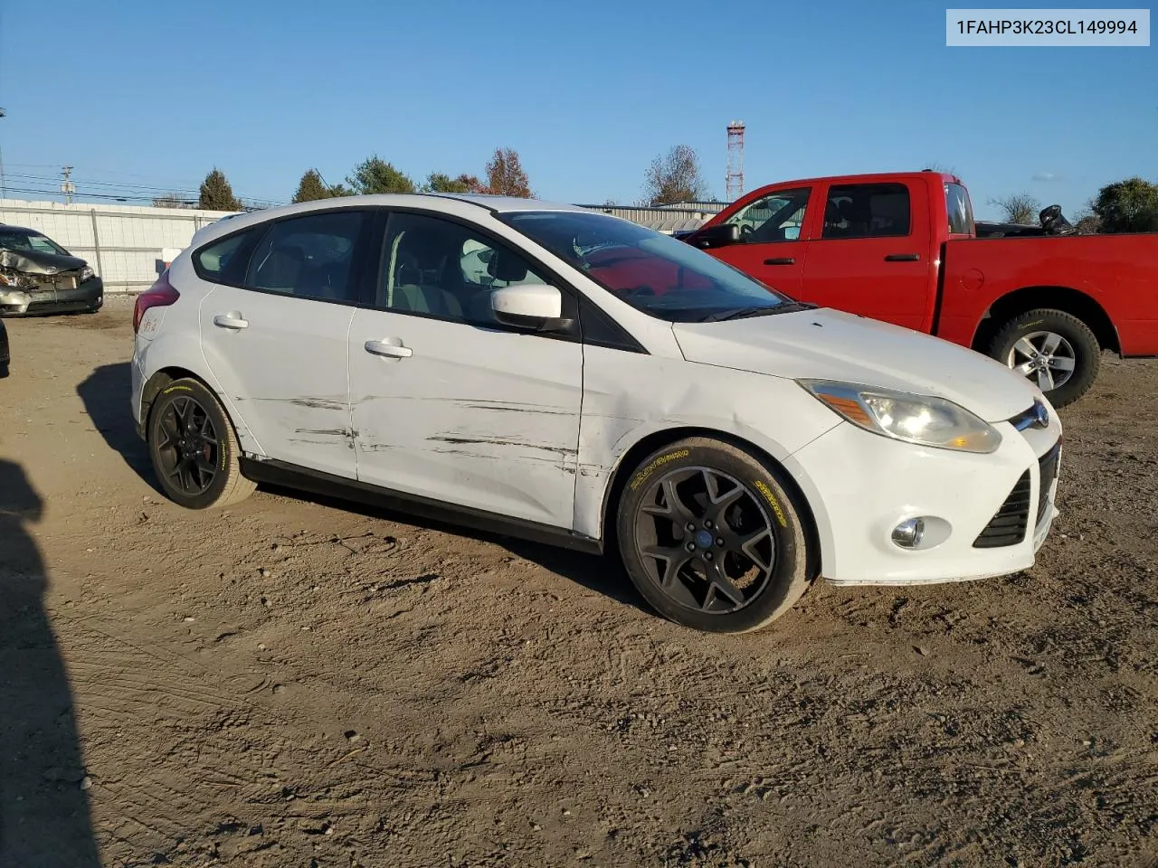 2012 Ford Focus Se VIN: 1FAHP3K23CL149994 Lot: 77139574