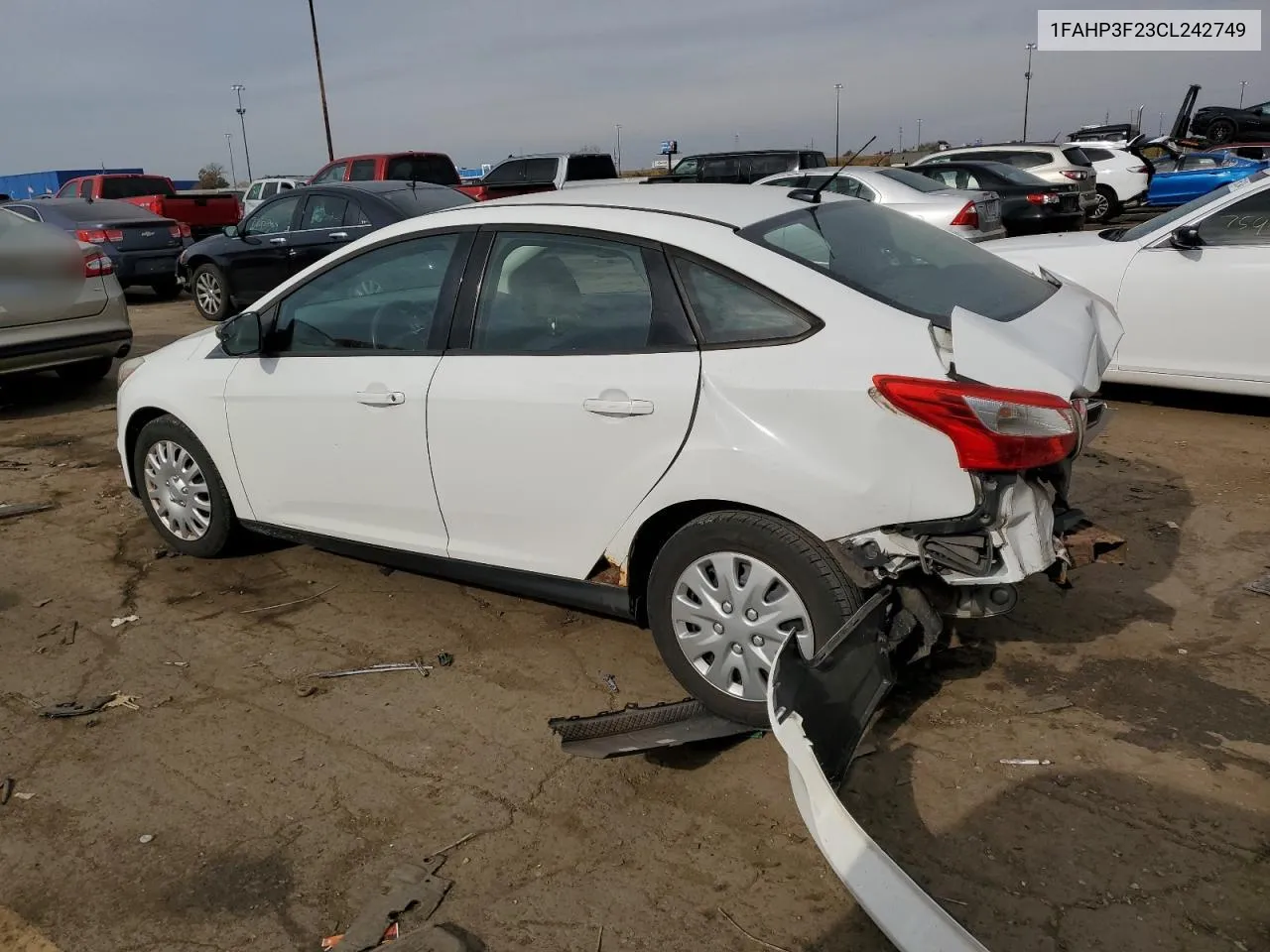 2012 Ford Focus Se VIN: 1FAHP3F23CL242749 Lot: 77170484