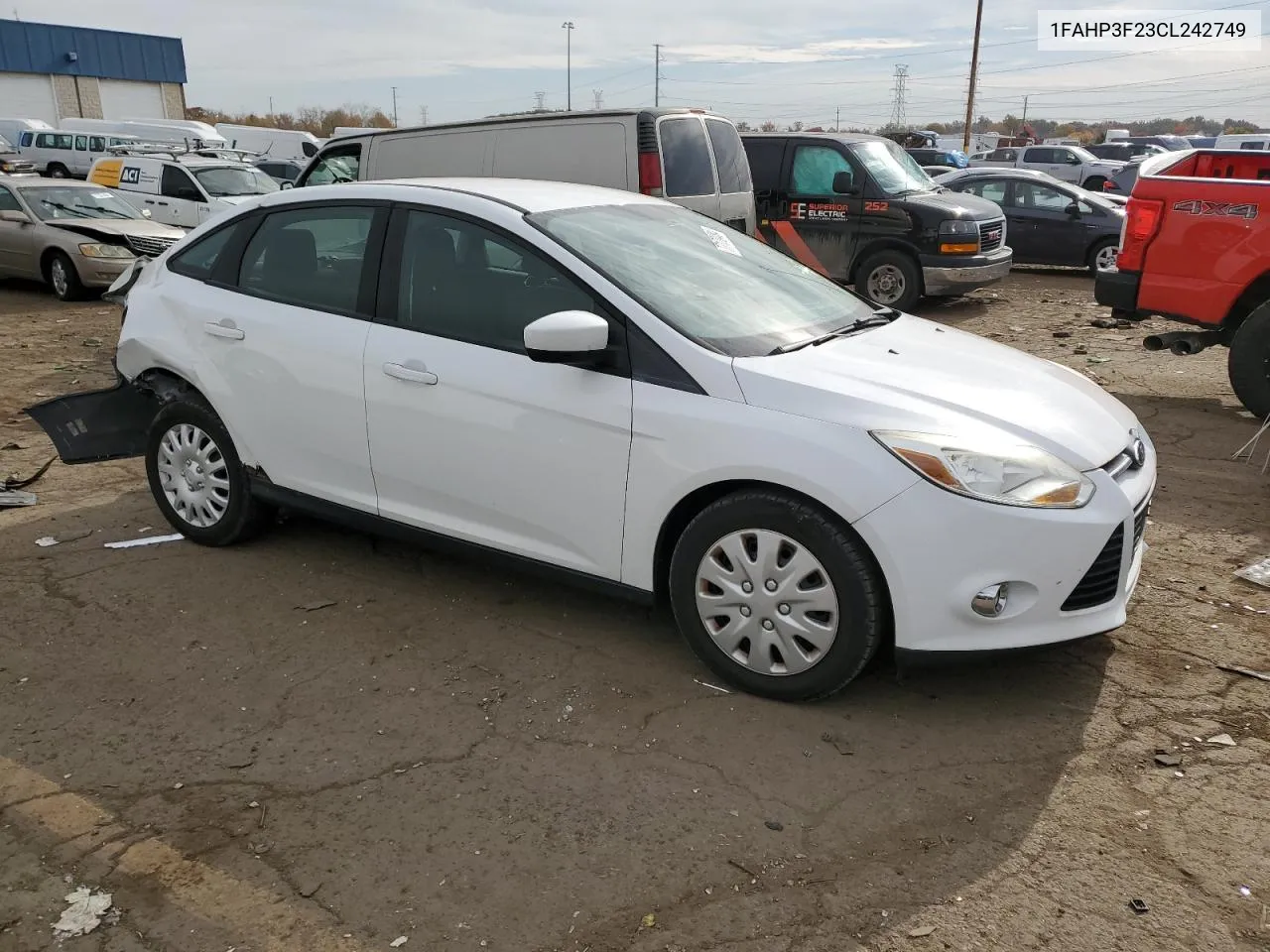 2012 Ford Focus Se VIN: 1FAHP3F23CL242749 Lot: 77170484