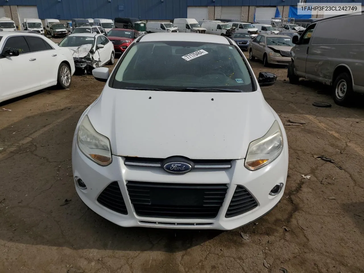 2012 Ford Focus Se VIN: 1FAHP3F23CL242749 Lot: 77170484