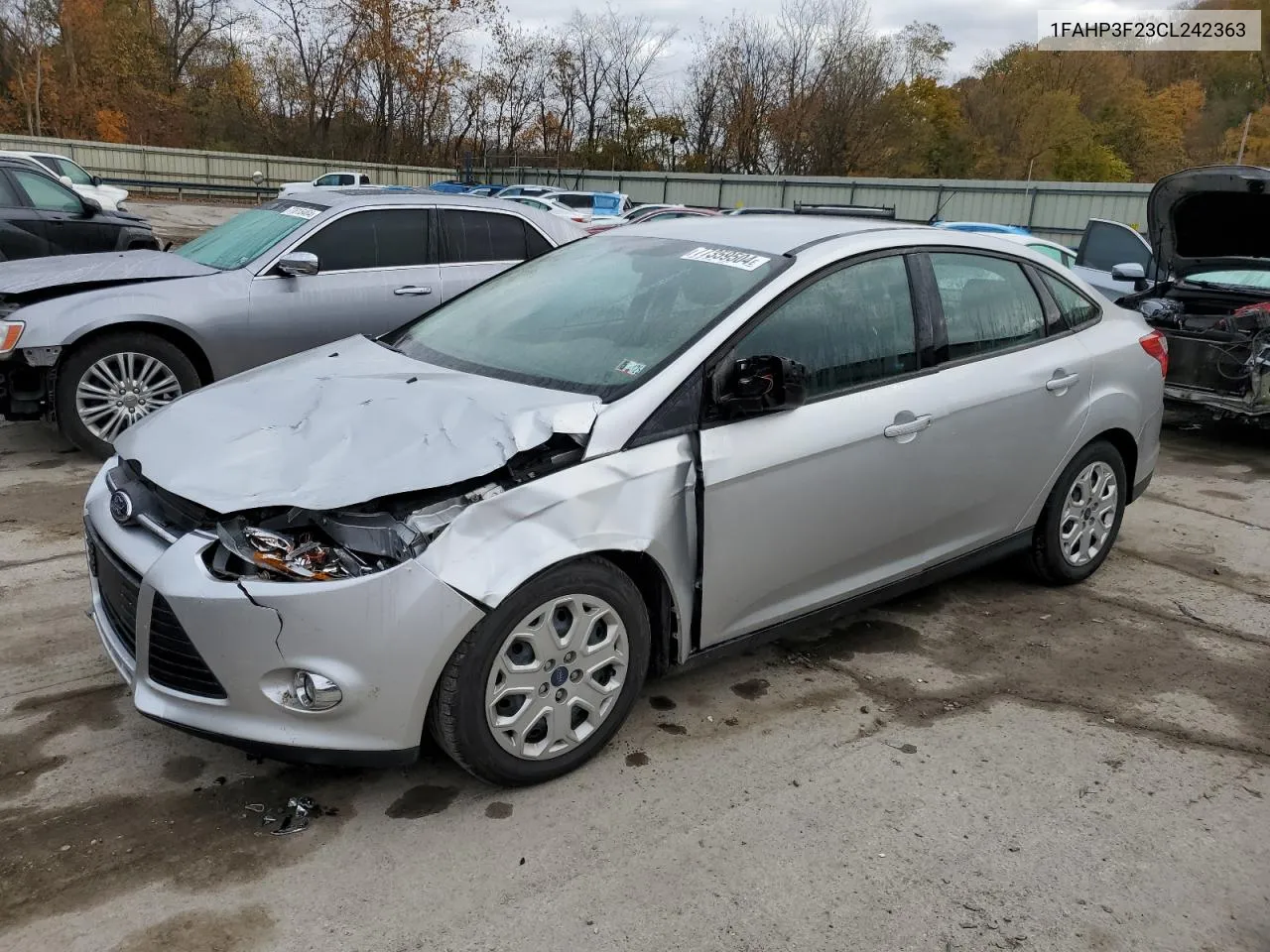 2012 Ford Focus Se VIN: 1FAHP3F23CL242363 Lot: 77359504