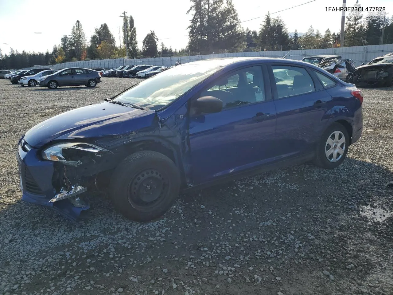 2012 Ford Focus S VIN: 1FAHP3E23CL477878 Lot: 77471264