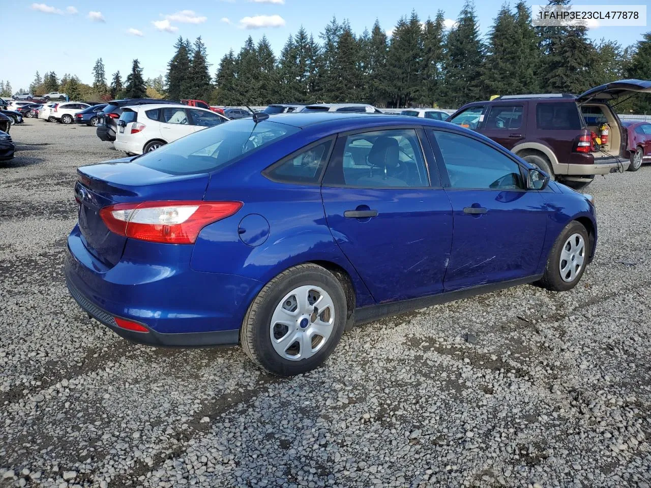 2012 Ford Focus S VIN: 1FAHP3E23CL477878 Lot: 77471264