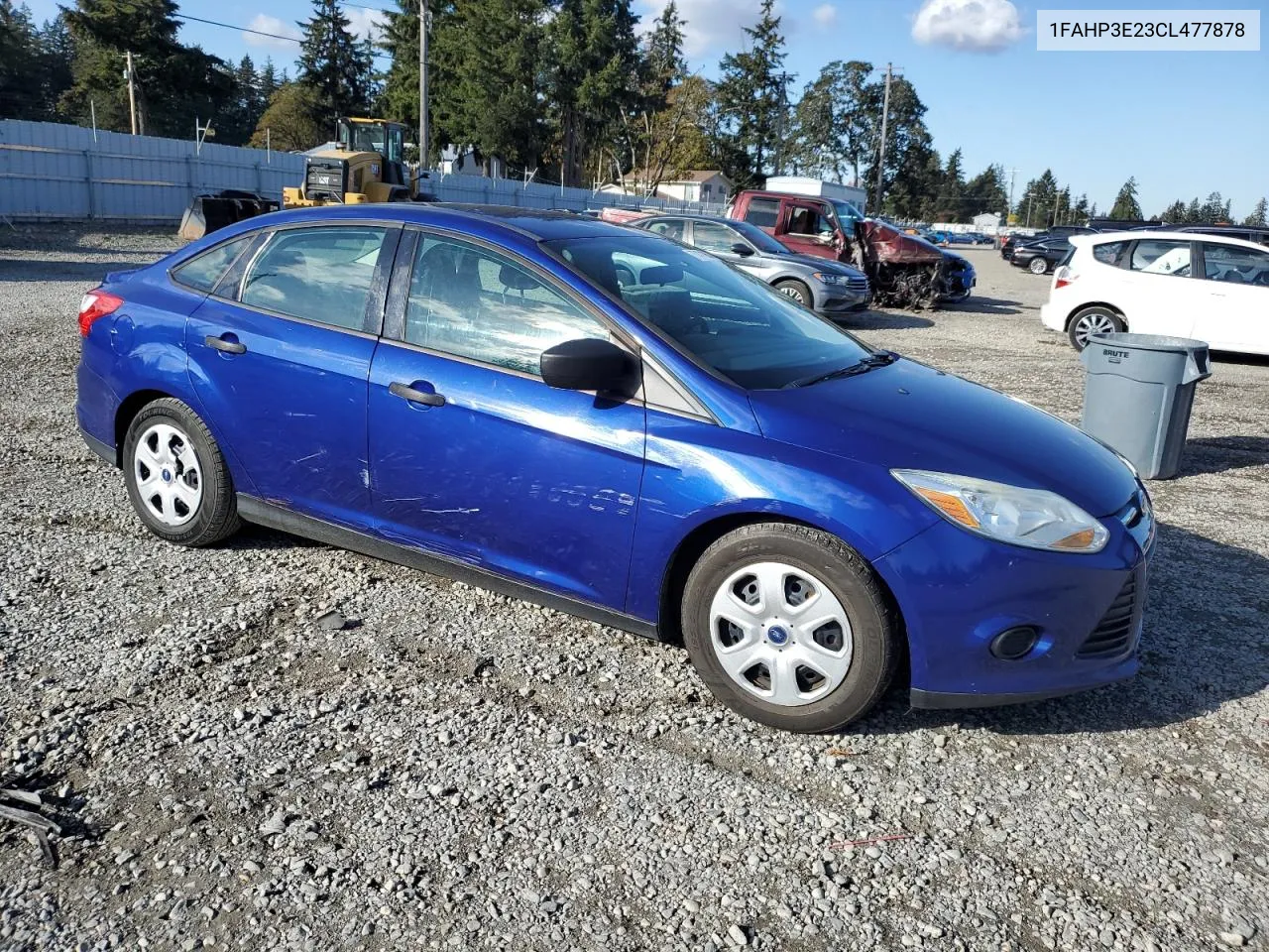 2012 Ford Focus S VIN: 1FAHP3E23CL477878 Lot: 77471264