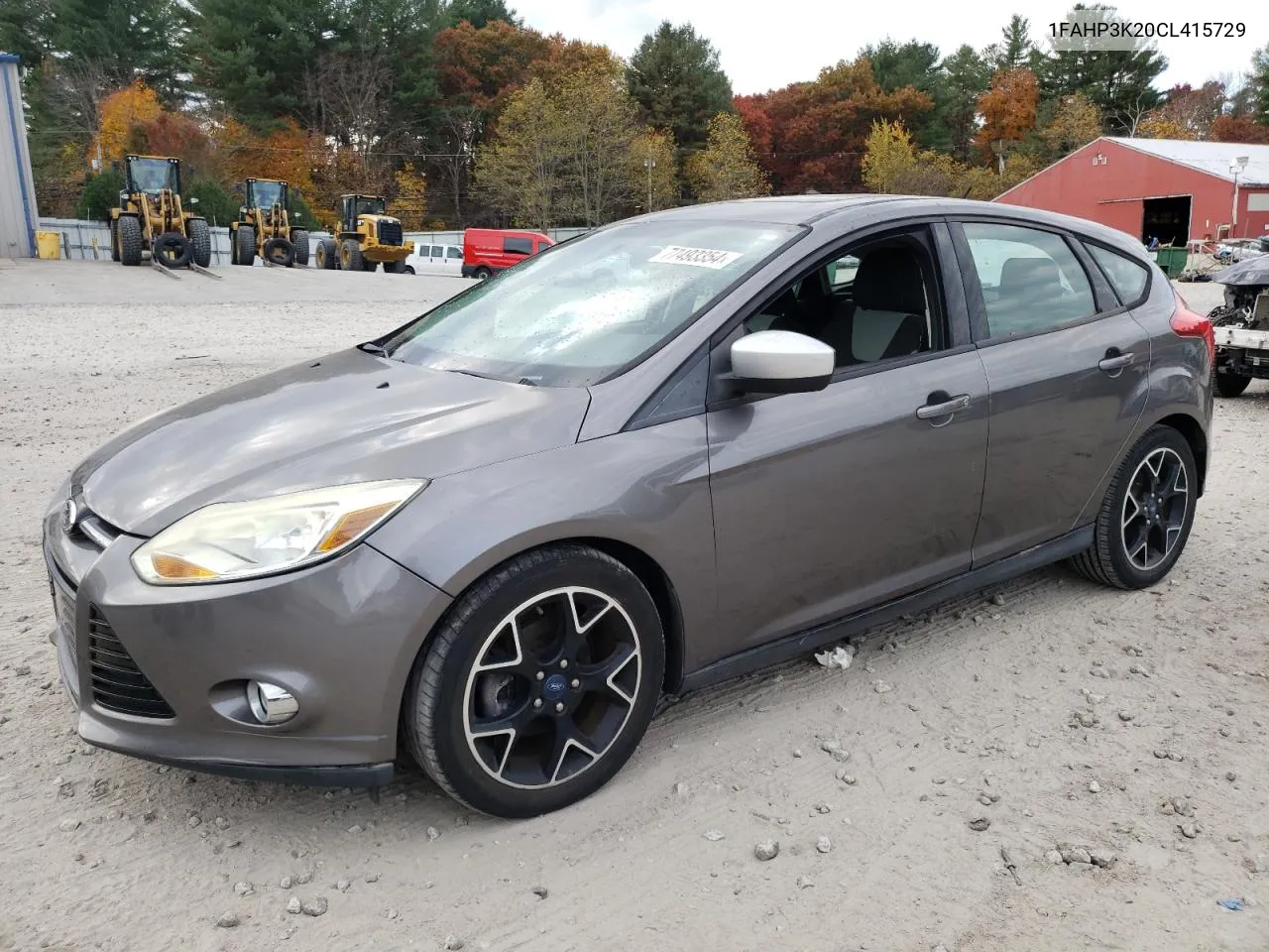 2012 Ford Focus Se VIN: 1FAHP3K20CL415729 Lot: 77493354