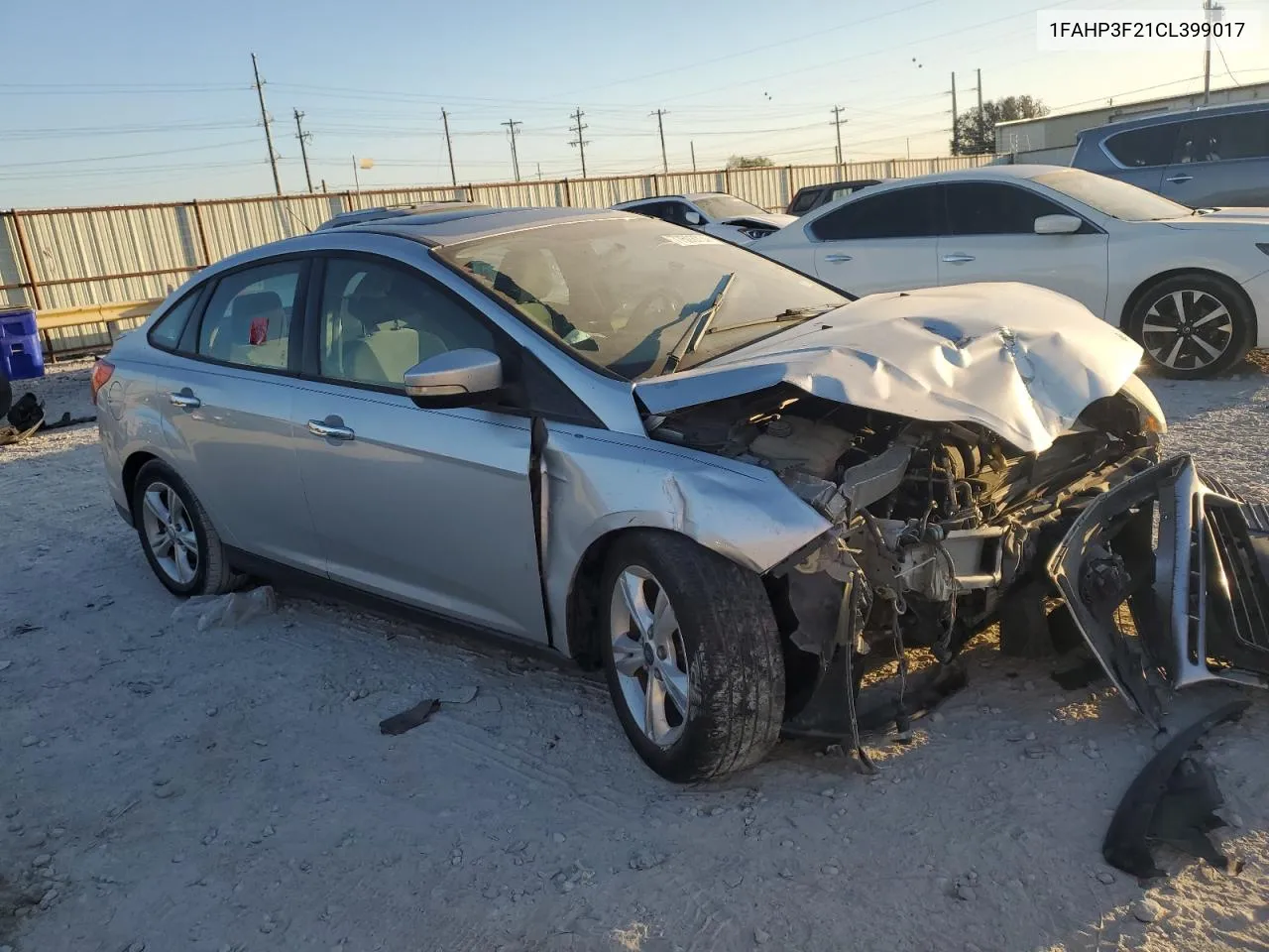 2012 Ford Focus Se VIN: 1FAHP3F21CL399017 Lot: 77593734