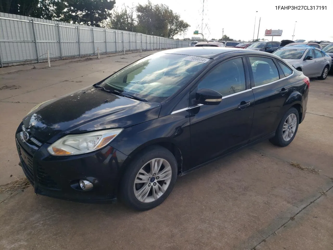 2012 Ford Focus Sel VIN: 1FAHP3H27CL317191 Lot: 77959684