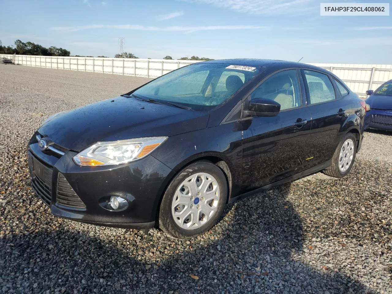 2012 Ford Focus Se VIN: 1FAHP3F29CL408062 Lot: 78017324