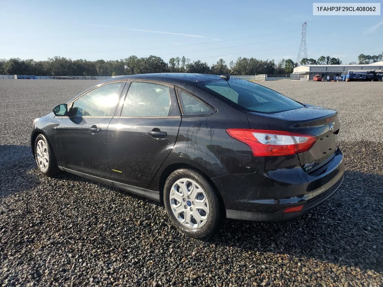 2012 Ford Focus Se VIN: 1FAHP3F29CL408062 Lot: 78017324