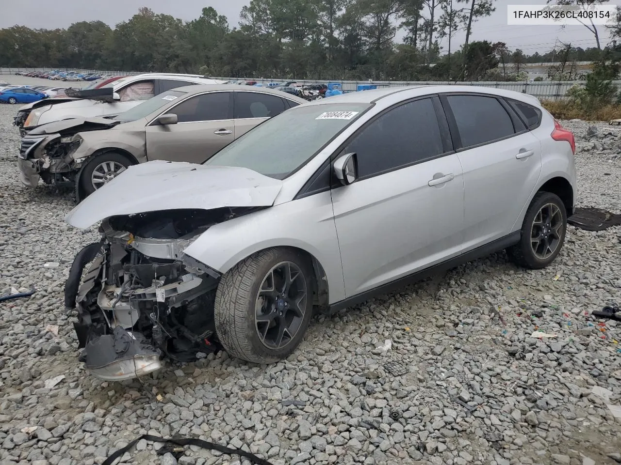 2012 Ford Focus Se VIN: 1FAHP3K26CL408154 Lot: 78084874