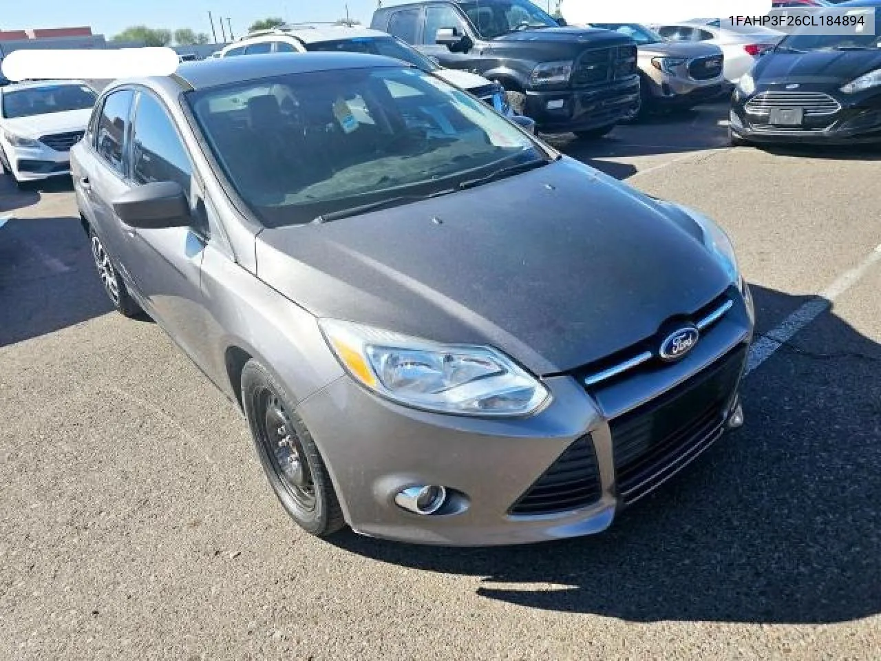 2012 Ford Focus Se VIN: 1FAHP3F26CL184894 Lot: 78554334