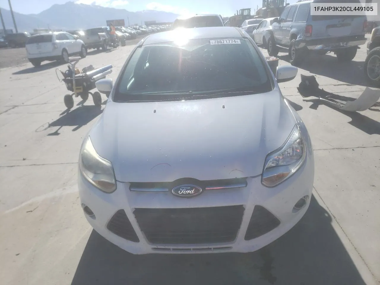 2012 Ford Focus Se VIN: 1FAHP3K20CL449105 Lot: 78671774