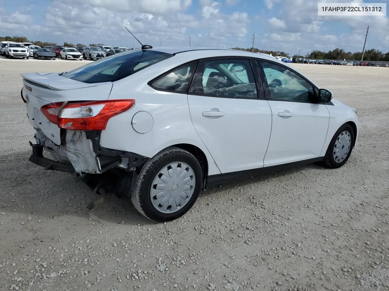 2012 Ford Focus Se VIN: 1FAHP3F22CL151312 Lot: 79138604